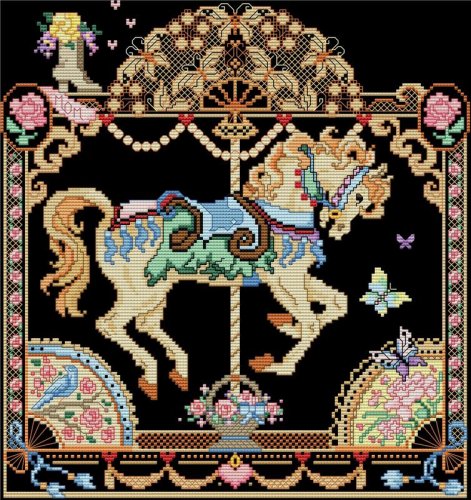 (image for) Mother's May Fancy Carousel Horse